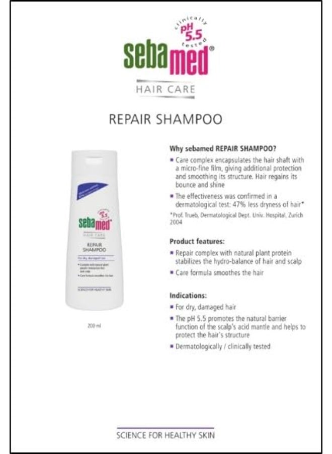 Sebamed Hair Repair Shampoo, 200 ml - Image 3
